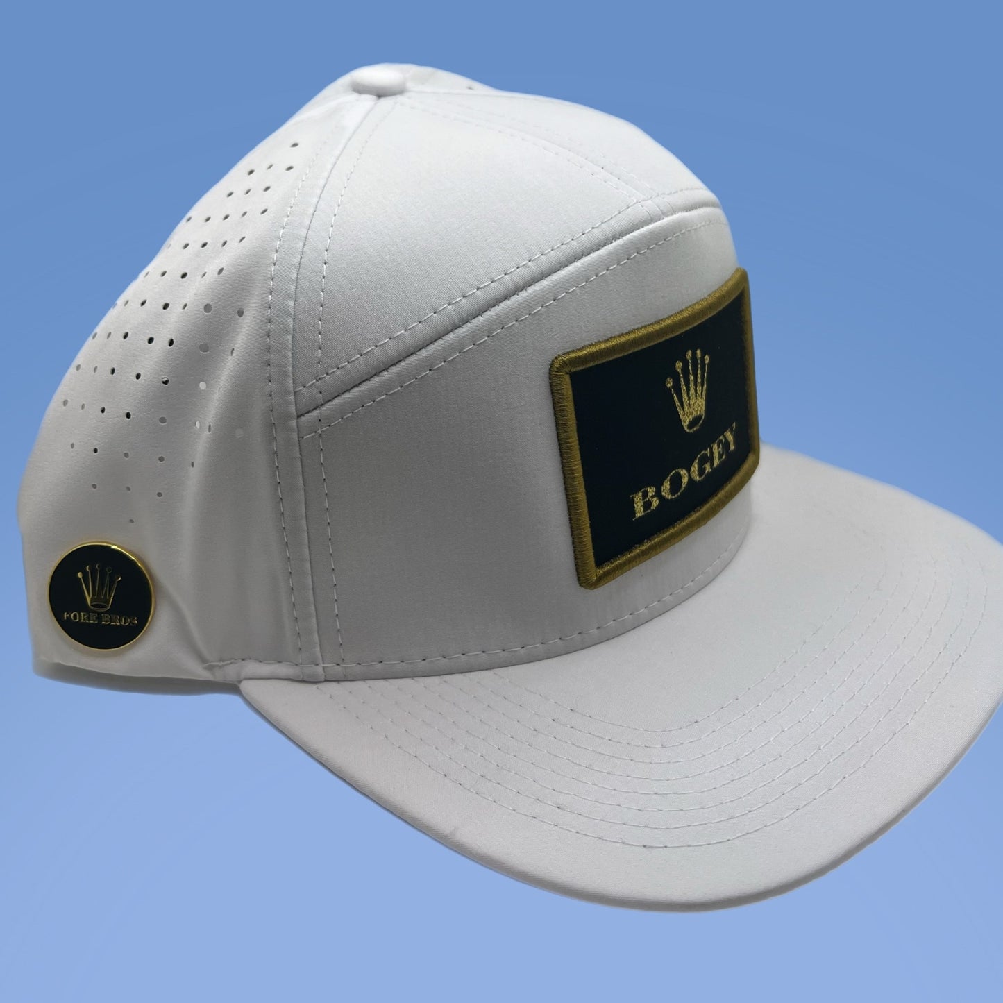 Crown Jewel BOGEY Hat White ( including ballmarker)