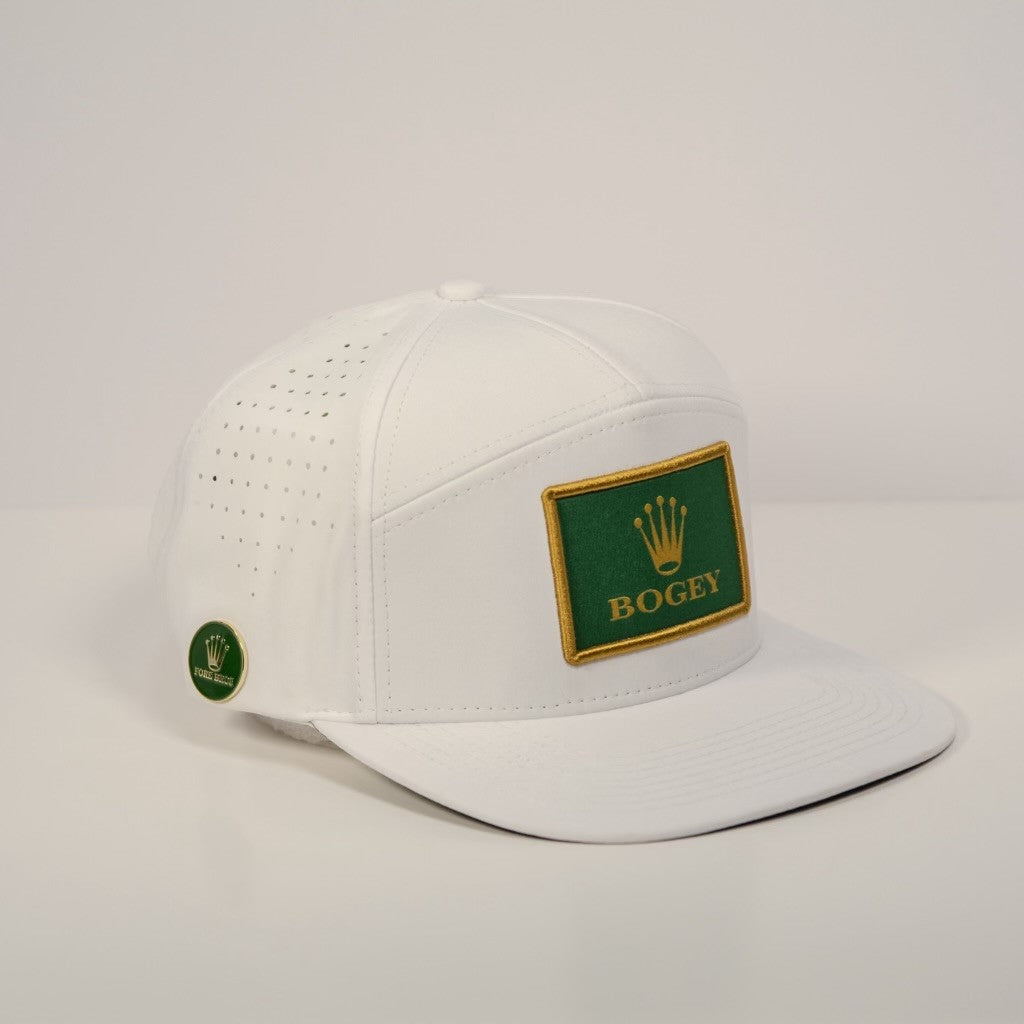 Crown Jewel BOGEY Hat White ( including ballmarker)
