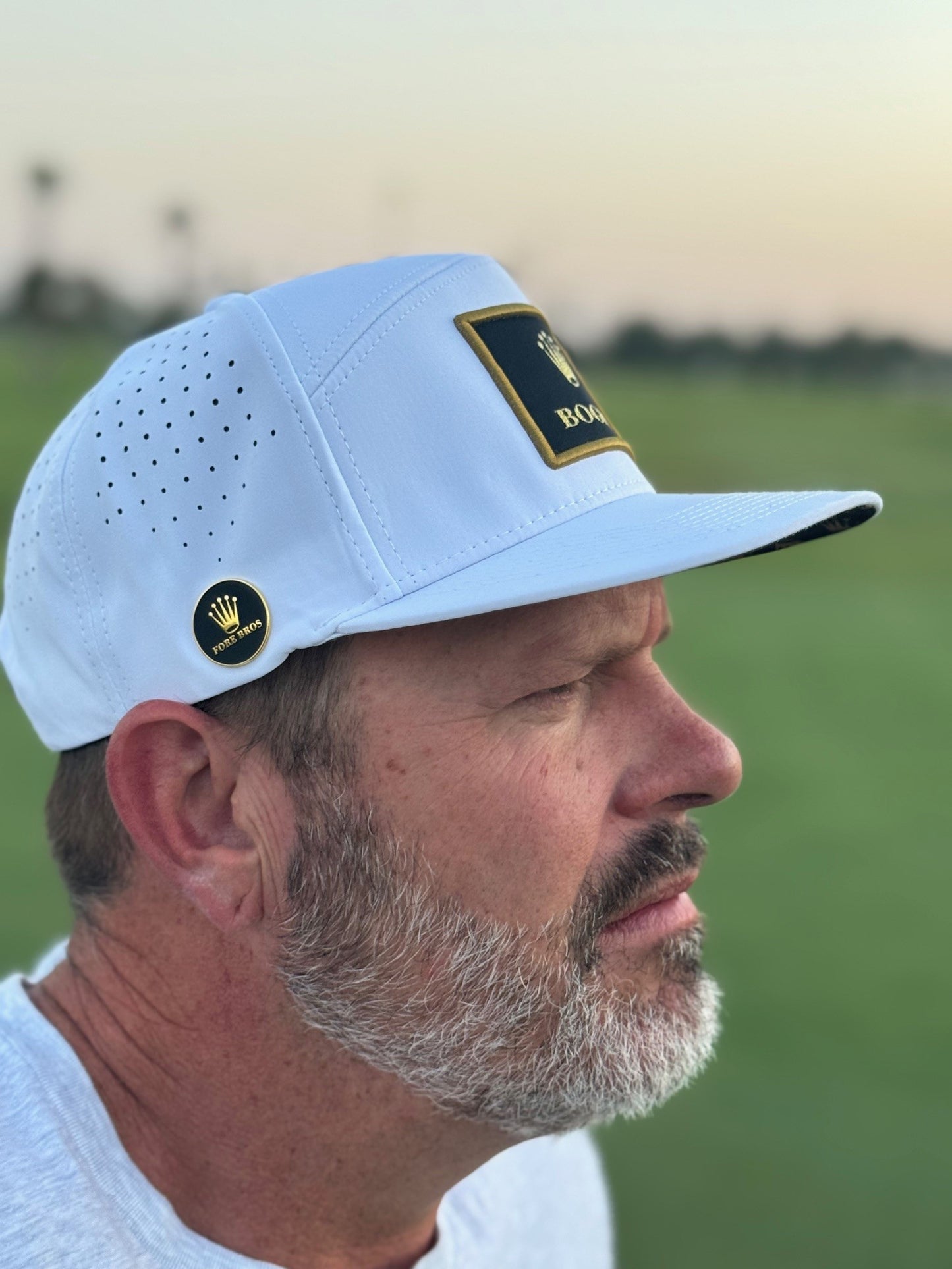 Crown Jewel BOGEY Hat White ( including ballmarker)