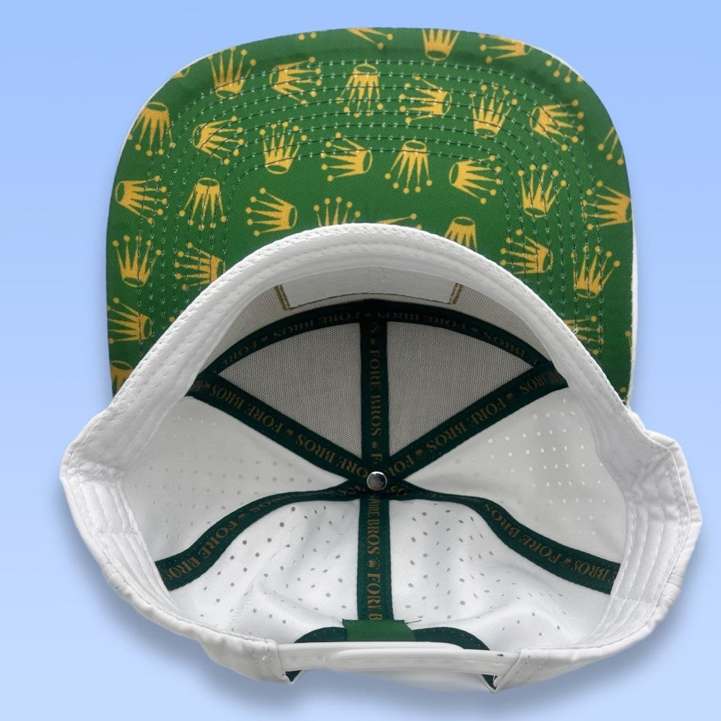 Crown Jewel BOGEY Hat White ( including ballmarker) – Fore Bros
