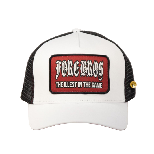FORE BROS ILLEST TRUCKER HAT (WHITE) including ball marker