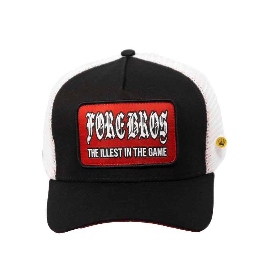 FOREBROS ILLEST TRUCKER HAT (BLACK) including ball marker