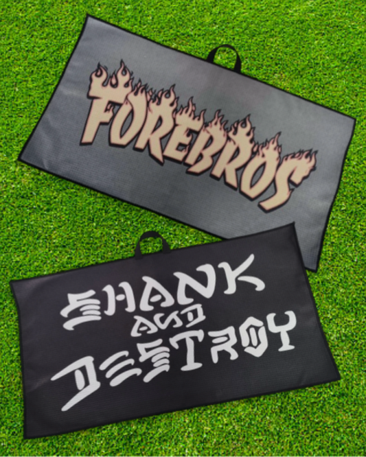 Shank and Destroy micro fiber golf towel