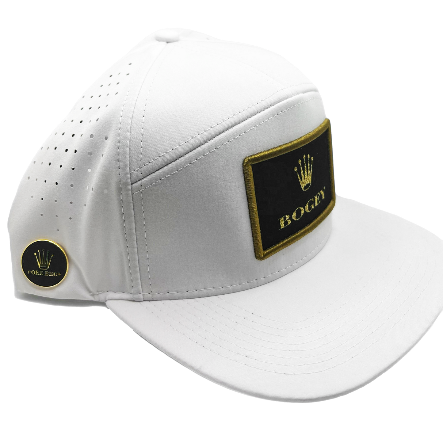 Crown Jewel BOGEY Hat White ( including ballmarker)